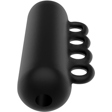 TENSEK 5 Masturbatore Nero con Linee di Stimolazione e Maniglia Ergonomica